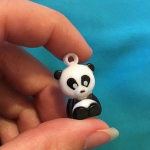Panda Charm Black White Bead Cute Animal